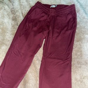 Burgundy harem pants